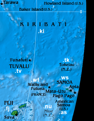 South Pacific islands