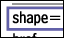 Example non-IE attribute: <area shape=...>